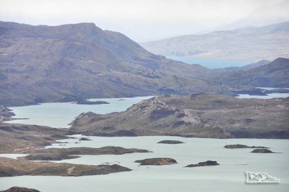 As várias ilhas do lago Nordenskjold, no parque nacional Torres del Paine, no sul do Chile